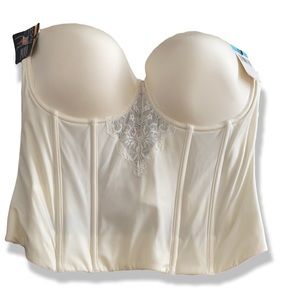 NWT Maidenform cream bustier size 42C